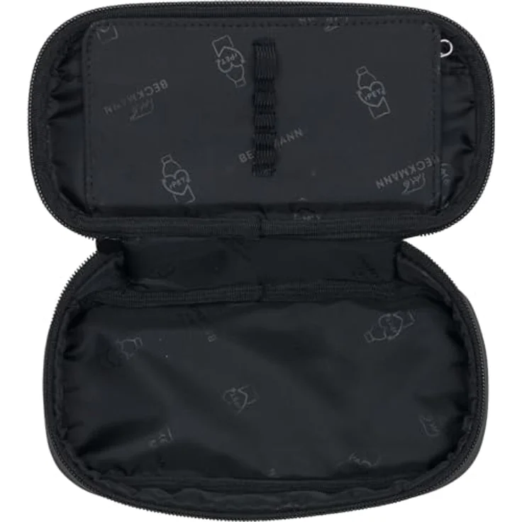 BECKMANN Sport Jr. Ovales Pencil Case, schwarz beschichtet, großzügiges Innenfach, Maße 22 x 11 x 6 cm – Bild 2