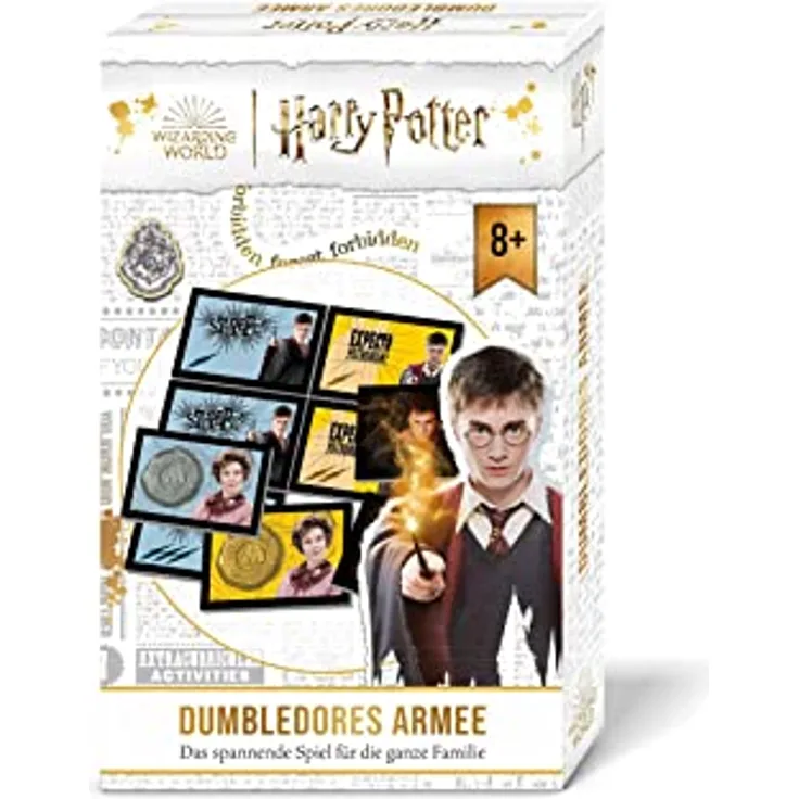 Noris 606102039 - Harry Potter Kartenspiel DUMBLEDORES ARMEE - Harry Potter Spiel für kleine und große Fans ab 8 Jahre, 2-4 Spieler