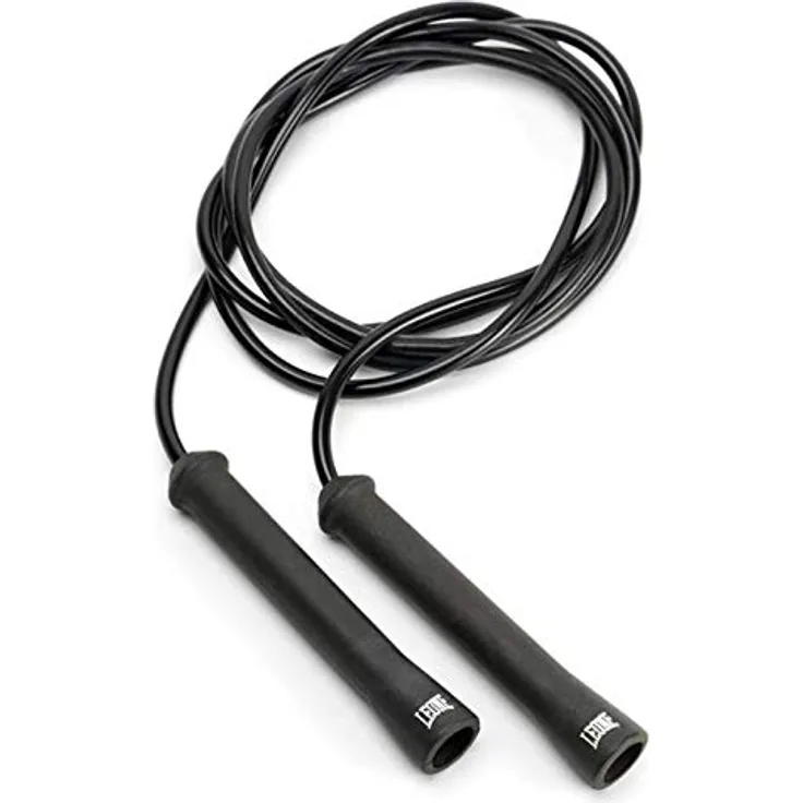 LEONE 1947, Einfaches Springseil, Schwarz, 7 mm, AT827