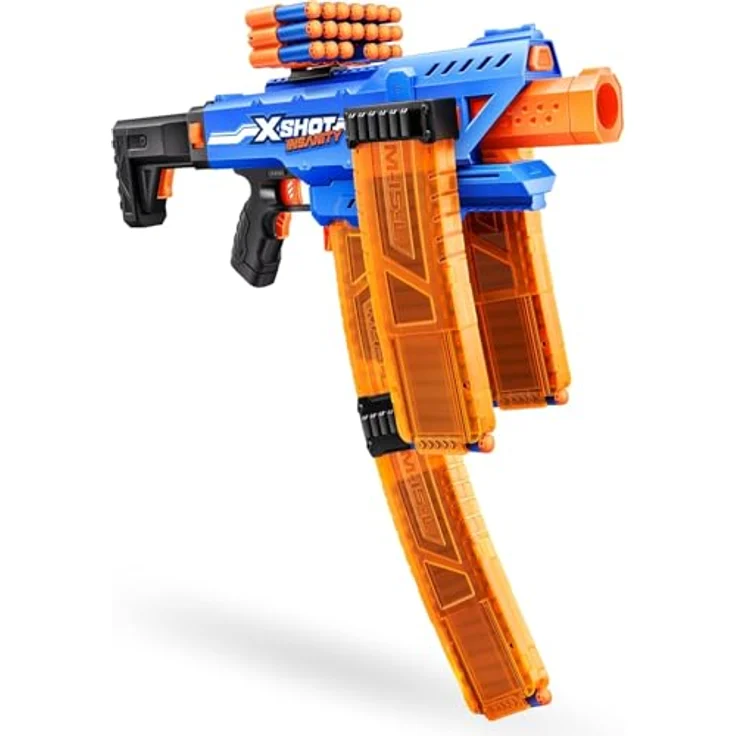 Zuru Insanity Motorized Clip Blaster, voll motorisiert mit 4 Clips und Reichweite bis 27 m – Bild 4
