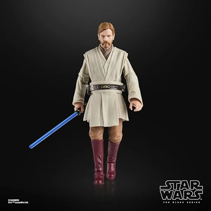 Star Wars The Black Series Obi-Wan Kenobi, Premium Action-Figur (15 cm) mit blauem Lichtschwert aus Episode III: Die Rache der Sith, beweglich, fotorealistisches Design – Bild 4