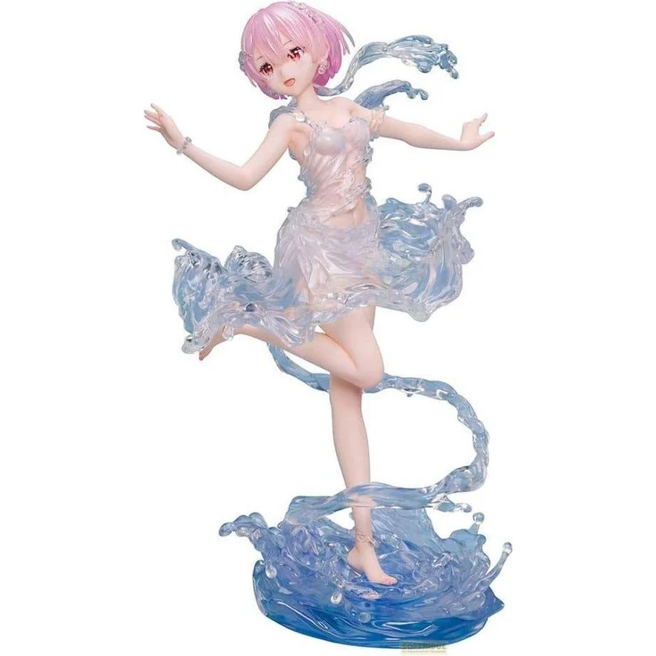 Design Coco Re:Zero Starting Life in Another World PVC Statue 1/7 Ram Aqua Dress, 23 cm, mit Base