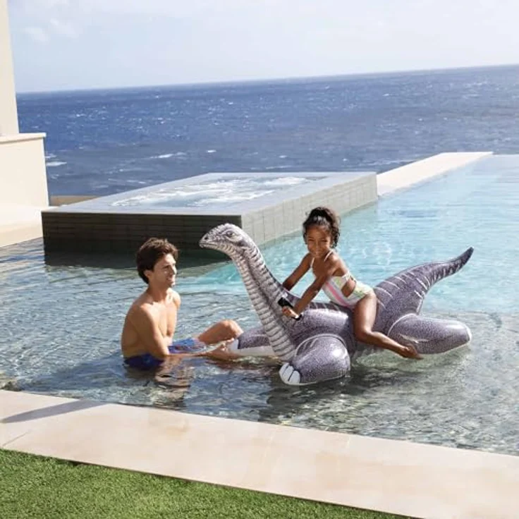 Intex Schwimmtier Ride-On Dinosaurier Brontosaurus, 178cm x 94cm, für Kinder ab 3 Jahren, 3 Luftkammern, reparierbar – Bild 5