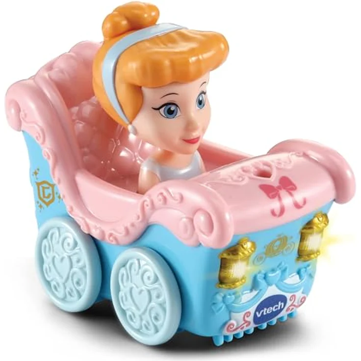 VTech Baby TUT TUT Baby Flitzer - Cinderellas verzauberte Kutsche, Musikspielzeug mit Originalstimme von Cinderella – Bild 1