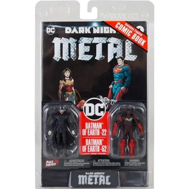 McFarlane Toys DC Direct Gaming Actionfiguren Batman Who Laughs & Red Death, 8 cm, inklusive exklusivem Comic – Bild 5