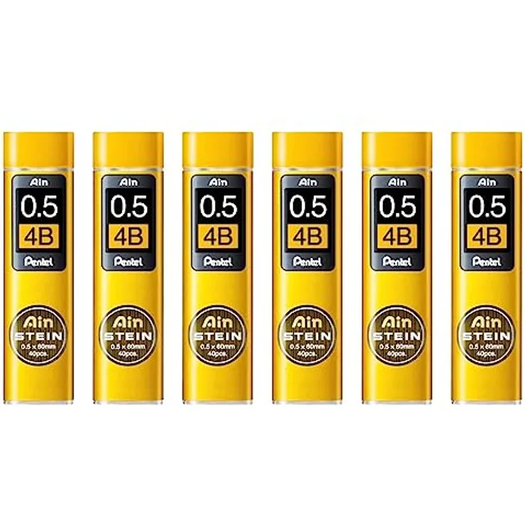 PENTEL Druckbleistift AIN STEIN 0,5mm 4B, Feinmine, 40 Stück