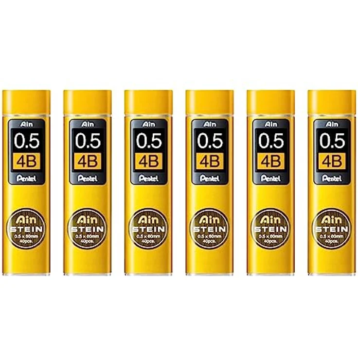 PENTEL Druckbleistift AIN STEIN 0,5mm 4B, Feinmine, 40 Stück – Bild 1