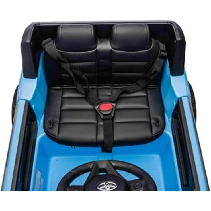 Beneo Motors Elektrisches Kinderauto Toyota Landcruiser 12V, blau, 2,4 GHz Fernbedienung, Bluetooth, USB/AUX, Federung, 2 x 25W Motor, ORIGINAL-Lizenz – Bild 2