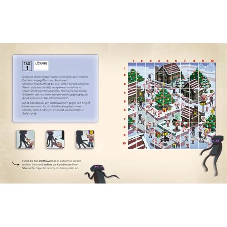 MVW Wildschütz Escape- Buch-Adventskalender für Minecrafter: Das Ei des Enderdrachen - Adventurerlebnis mit Escape-Elementen für eine spannende Weihnachtszeit – Bild 6