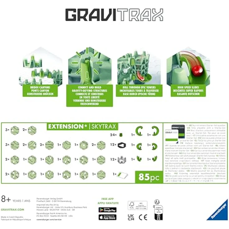 Ravensburger GraviTrax - Extension - Skytrax, Kugelbahn Erweiterung für neue Möglichkeiten im GraviTrax Universum – Bild 3