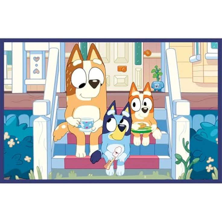 Trefl 2in1 Puzzle: Bluey, Set mit 2 x 24 Teilen für Kinder ab 3 Jahren, farbenfrohe Illustrationen – Bild 2