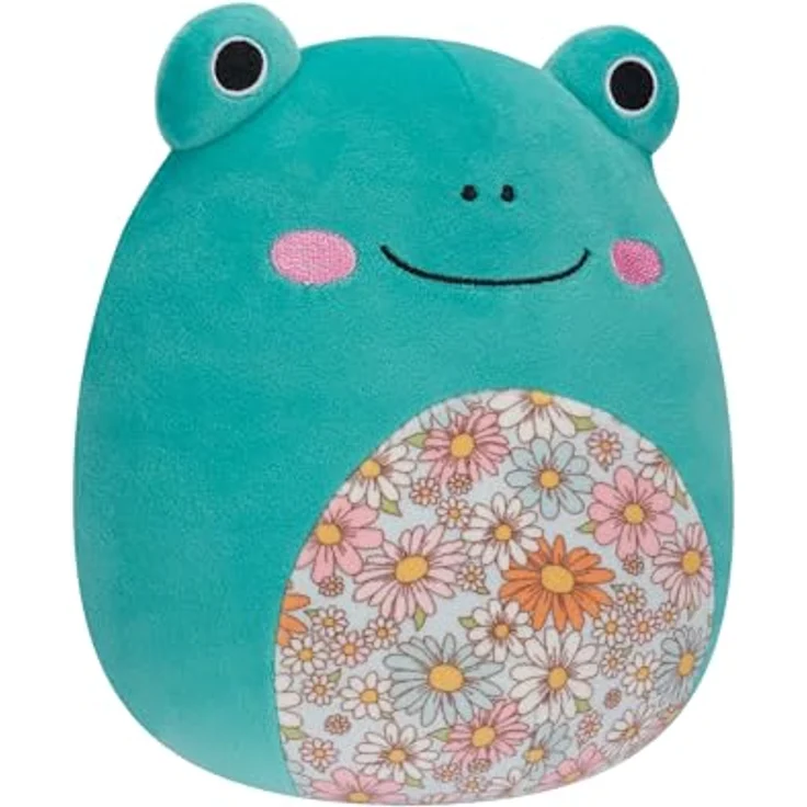 Squishmallows SQCR05383 - Robert der Frosch mit geblümtem Bauch 19 cm, superweiches Kuscheltier, offizielles Jazwares Plüsch, in grün – Bild 4