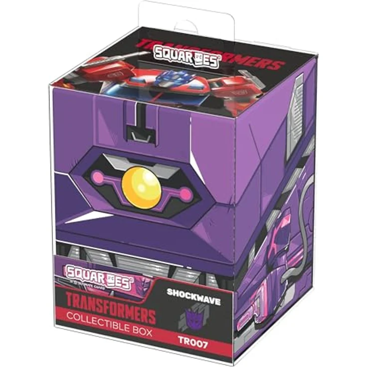 Squaroes SQR100233 - Squaroes Squaroe Transformers TR007 - Shockwave - Deckbox für bis zu 100 Karten, umweltfreundlich, robust und vollflächig bedruckt – Bild 11