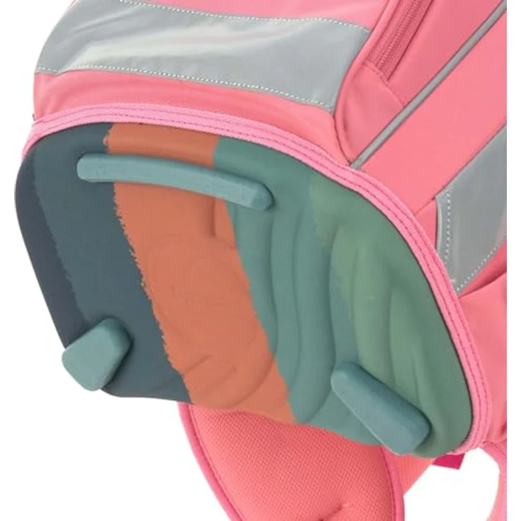 LÄSSIG Ranzenset 7-TLG. Slim Unique pink, Schulranzen mit durchdachtem Stauraum und reflektierenden Patches – Bild 5