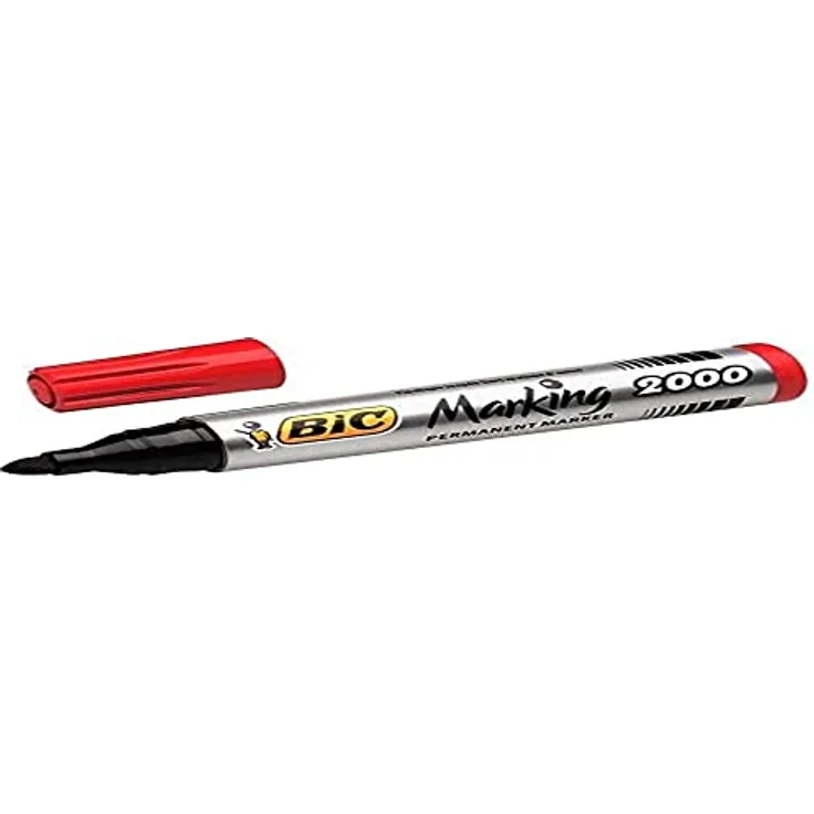 BIC 820913 Permanent Marker 2000 Rundspitze rot
