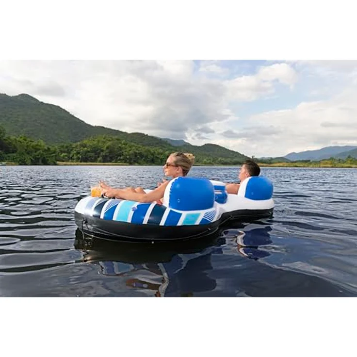 Bestway Hydro Force Rapid Rider, Doppel-Tube Schwimmring, 240cm für 2 Personen – Bild 7