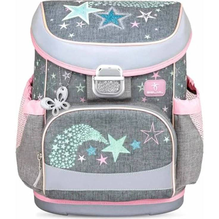 Belmil Mini-Fit Schulranzen Set 4-teilig, ergonomisch und leicht, 17 L Volumen, Shine Bright – Bild 4