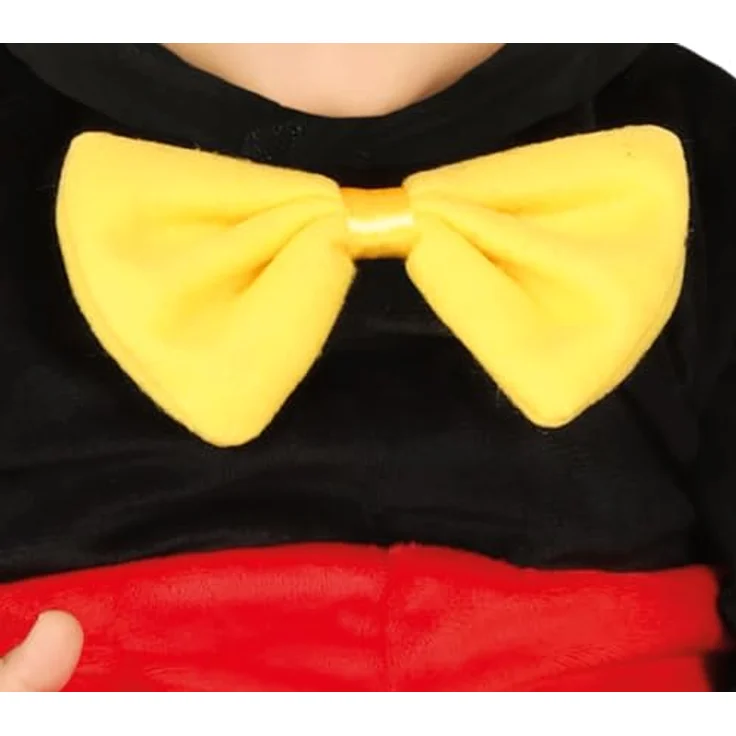 Guirca 88376 - Mickey Mouse Kostüm für Neugeborene 12/24 Monate, rot, schwarz und gelb, 1-2 Jahre – Bild 6