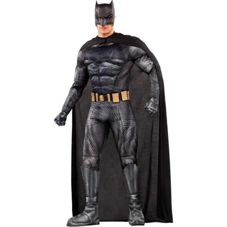 Funidelia Offizielles Batman Kostüm für Herren - Dunkler Ritter Verkleidung, Größe L, 100% Polyester, Schwarz – Bild 1