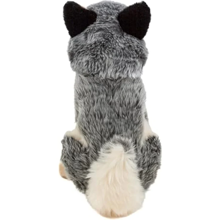 Teddys Rothenburg Kuscheltier Wolf sitzend, grau/beige, 28 cm, waschbar bis 30°C – Bild 4