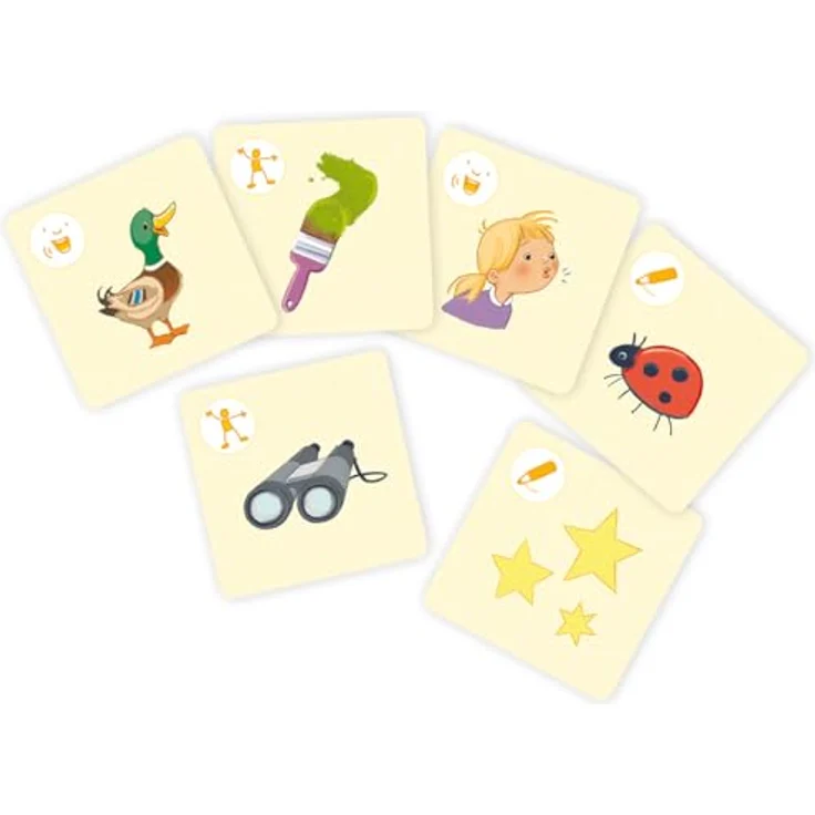 goki 56310 - Kartenspiel Kommst Du Drauf? – Kreatives Ratespiel für Kinder und Erwachsene – Pappe, 60er Set, ab 4 Jahre – Bild 5