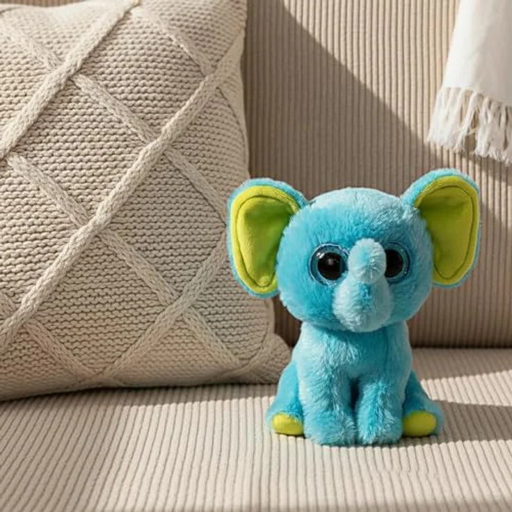 TY Beanie Boos – Trunkles der blaue Elefant mit glitzernden blauen ...