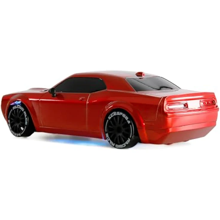 Amewi Drift Muscle Car 1:20 RTR, proportionale Steuerung mit Gyro, 4WD, rot, LED Unterbodenbeleuchtung mit 3 Farben und 7 Modi – Bild 4