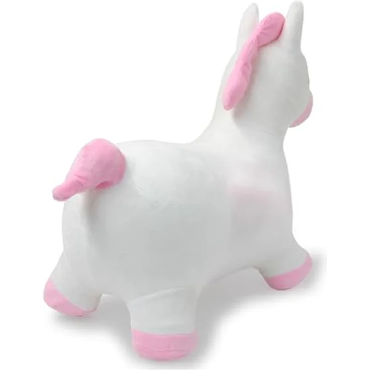 Jamara Hüpftier Einhorn, Plüschbezug mit Pumpe, fördert Gleichgewichtssinn, BPA-frei, ab 12 Monate – Bild 6