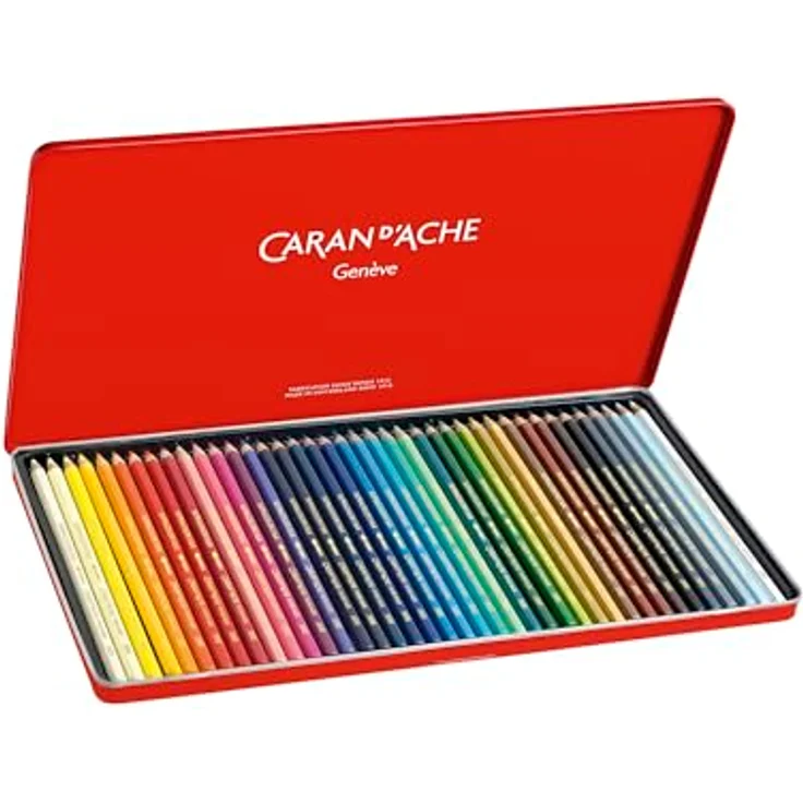 Caran d'Ache 3888.34 Supracolor Soft Pencils - Assorted Colours (Tin of 40), 1 Stück (40er Pack) – Bild 2