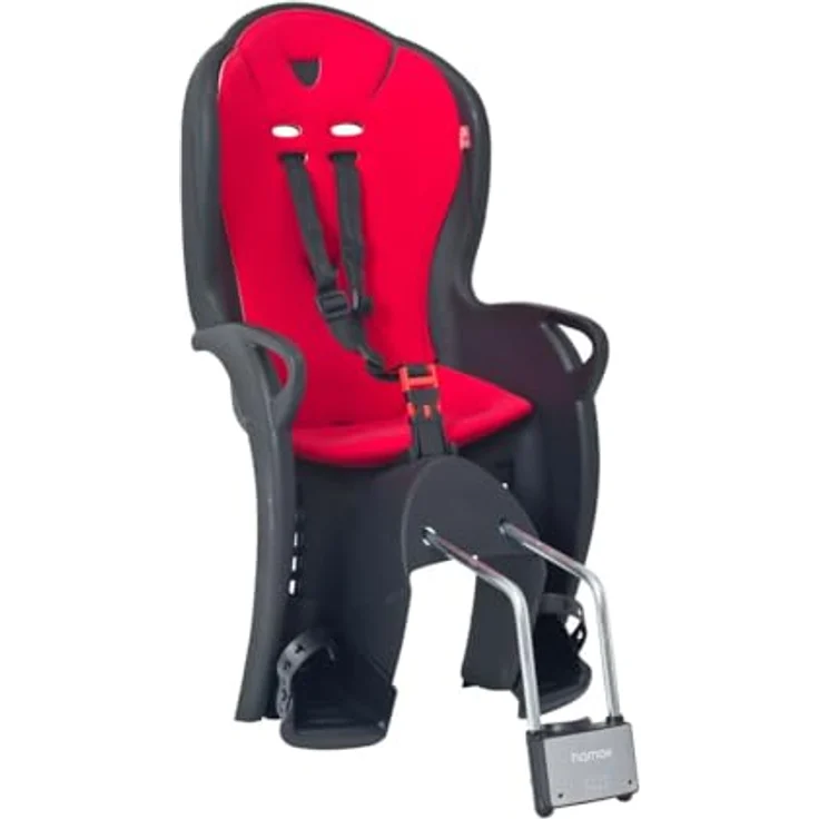 HAMAX Fahrrad Kindersitz Kiss bis zu 22 kg - schwarz/rot – Bild 2