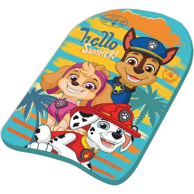 PAW PATROL Schwimmbrett, Paw Patrol Schwimmhilfe Kinder, ergonomisches Kickboard aus leichtem Styropor, 41x26x3 cm