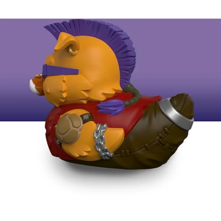 TUBBZ TUBBZ First-Ausgabe: Teenage Mutant Ninja Turtles - Bebop, Cosplaying-Gummiente Vinylfigur, 9 cm, in ikonischer Vitrine – Bild 3