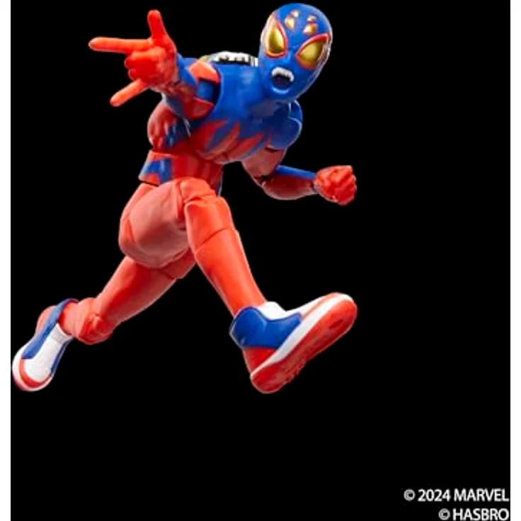 Marvel Legends Series Spider-Boy Action-Figur, 15 cm, mit austauschbarem Kopf und Händen, retro Blister-Packung – Bild 5