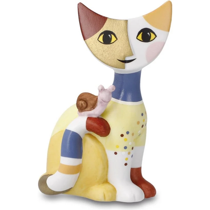 Goebel Sammelfigur Figur Rosina Wachtmeister - "Nicola" (1 St), Katze, Minikatze mit Schnecke – Bild 1
