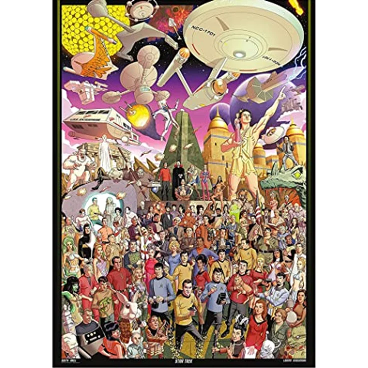 AQUARIUS Star Trek Puzzle (3000 Teile) - Offiziell lizenziertes Merchandise, blendfrei, präzise Passform, nahezu kein Puzzlestaub, 32 x 45 Zoll – Bild 4