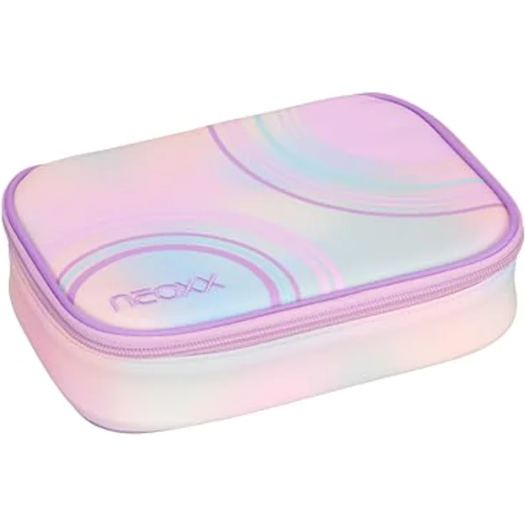 neoxx Schreibgeräteetui Schlamperbox Dunk, Candy Party - Praktisches Federmäppchen mit recyceltem Innenfutter und Stift-Flap – Bild 2