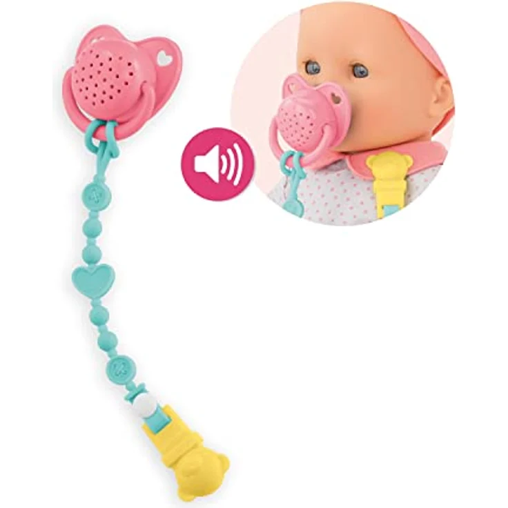 Corolle 9000141400 - Schnuller mit 15 Sounds und Schnullerkette, für alle 36cm Babypuppen, Puppenzubehör, ab 3 Jahren – Bild 3
