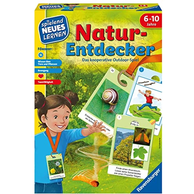Ravensburger 25033 - Natur-Entdecker - Lernspiel für Kinder, Outdoor Spiel für Kinder von 6-10 Jahren, für 1-6 Spieler, Naturspiel, Bewegungsspiel, Tiere und Pflanzen – Bild 2