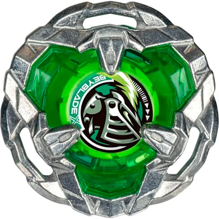 Hasbro Beyblade X Helm Knight 3-80N, Starter Pack mit X-Celerator Beschleunigungssystem, rechtsdrehender Abwehr-Kreisel – Bild 4