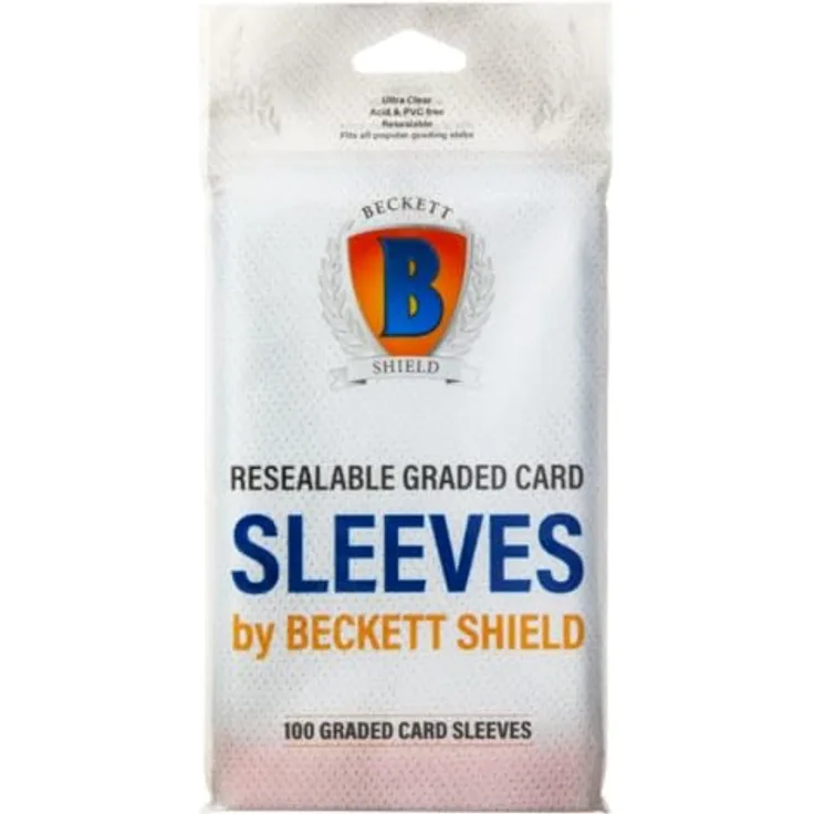 Arcane Tinmen Beckett Shield Graded Card Sleeves, 100 transparente Hüllen für Sammelkarten