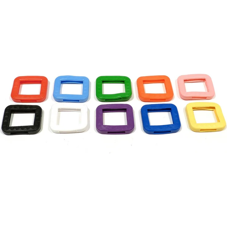 Rema Schlüsselanhänger Schlüsselkappen für eckige Schlüssel 25 mm x 27 mm, Kunststoff in verschiedenen Farben – Bild 1