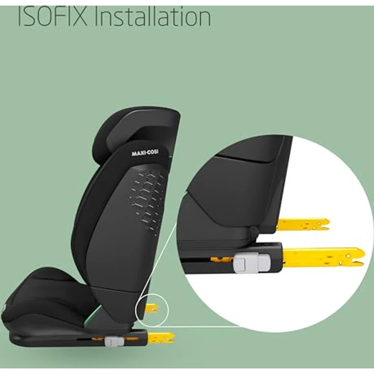 Maxi-Cosi RodiFix S Comfort i-Size, verstellbarer Kindersitz mit ISOFIX, 3 Liegepositionen, G-CELL und AirProtect Schutz, Authentic Black – Bild 8
