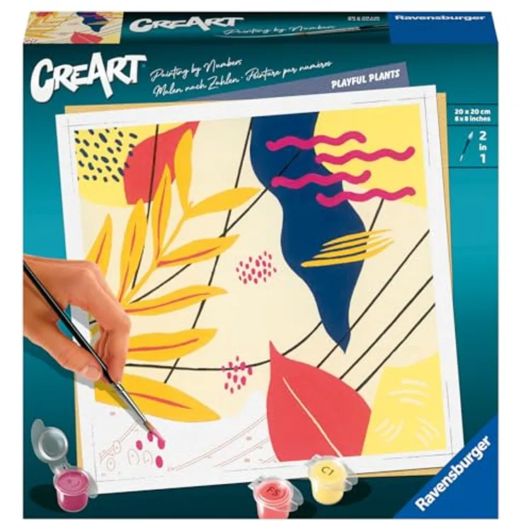 Ravensburger CreArt - Malen nach Zahlen 23638 - Playful Plants - ab 12 Jahren