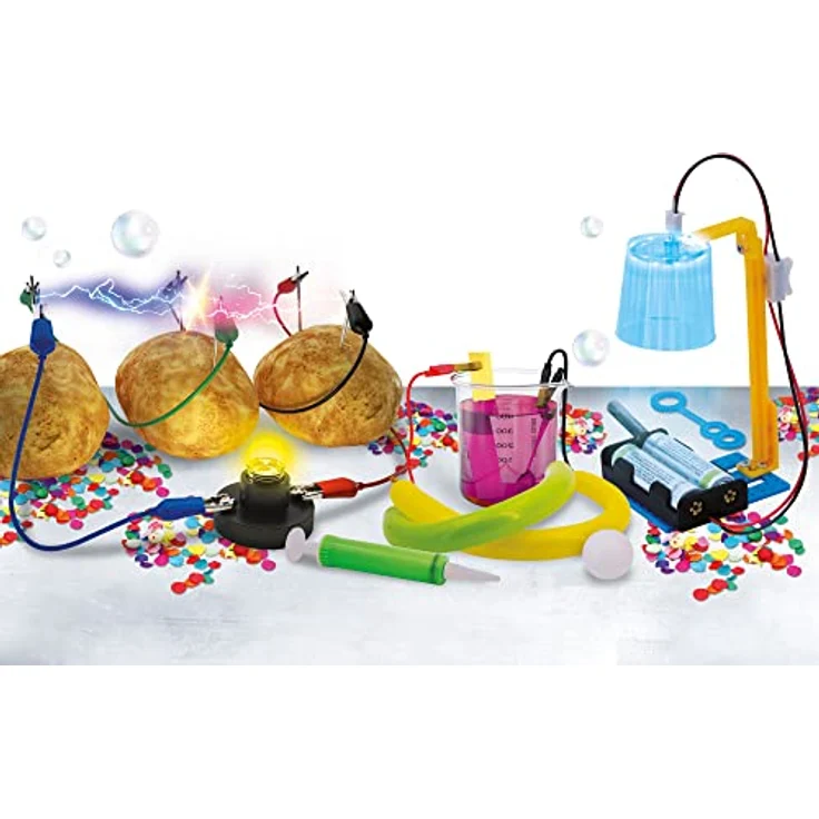 Lisciani I'm A Genius Elektrizität, Wissenschaftliches Kit mit über 50 Experimenten, Lernspiel für Kinder von 7 bis 12 Jahren, inkl. Lupencharm und Experimentiermaterialien – Bild 2