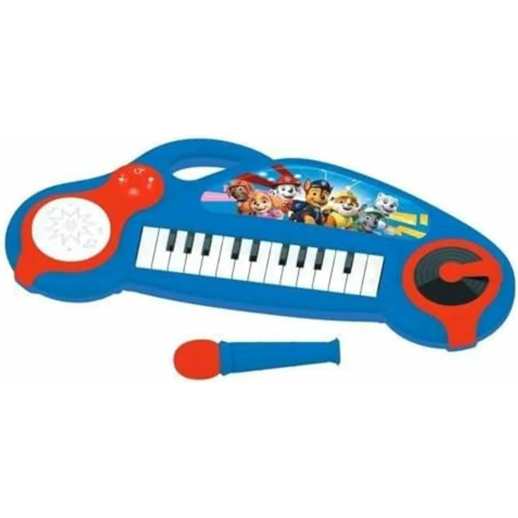 Lexibook K704PA Paw Patrol Elektronisches Klavier für Kinder mit Lichteffekten, Mikrofon, Schlagzeug, integriertem Lautsprecher, Demo-Melodien, DJ-Player, blau/rot – Bild 1
