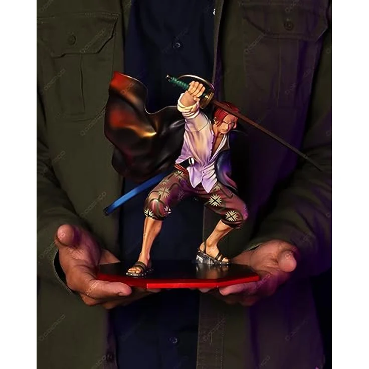 Megahouse One Piece - Red-Haired Shanks - P.O.P. PVC-Statue, 21,5 cm, Sammelfigur – Bild 8