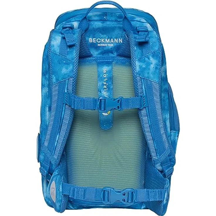 Beckmann Active Air FLX Space Mission, Schulrucksack Set (6tlg., blau) mit Laptopfach, Sportrucksack, Federmappe und Regenhülle – Bild 4