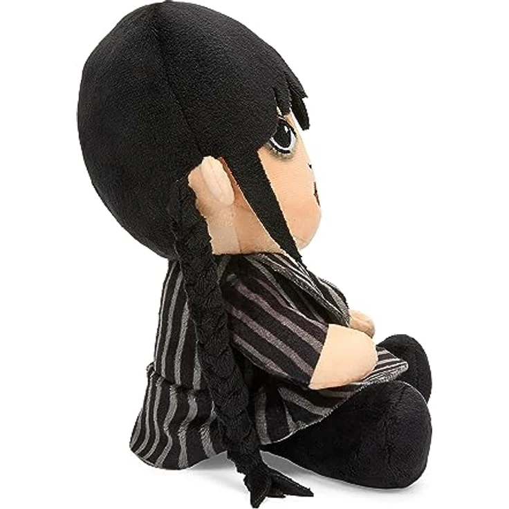 NECA Wednesday Plüschfigur Phunny 20 cm, schwarz/grau, aus Polyester mit Hangtag, bedruckt/bestickt – Bild 5