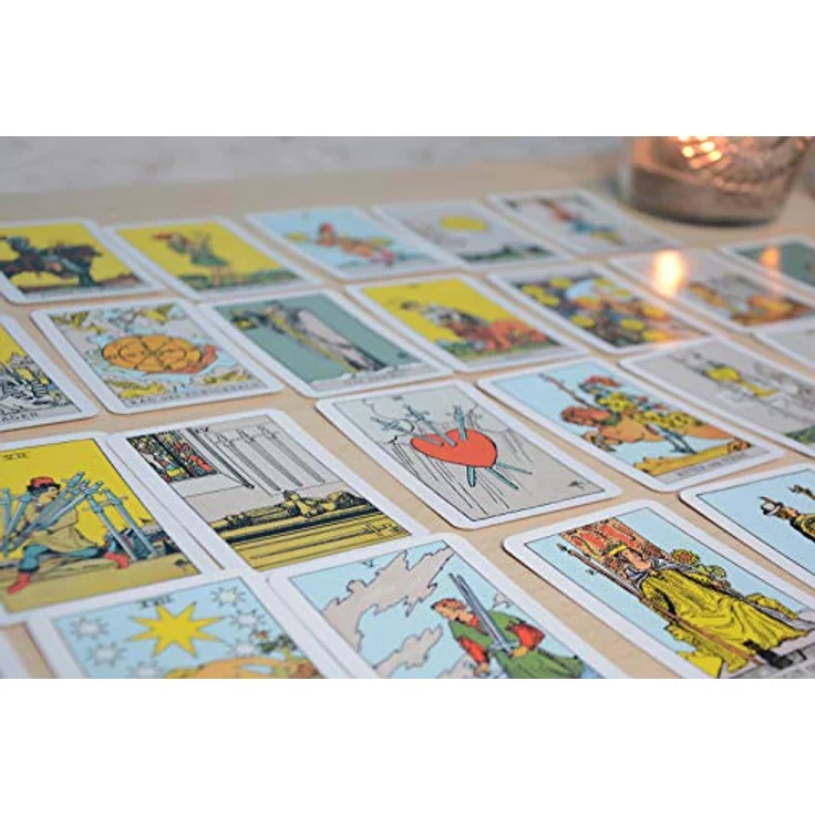 Königsfurt-Urania Premium Tarot von A.E. Waite, 78 Karten, Deluxe Edition mit dezenter Farbgebung und „Brown Pebble“-Design – Bild 6