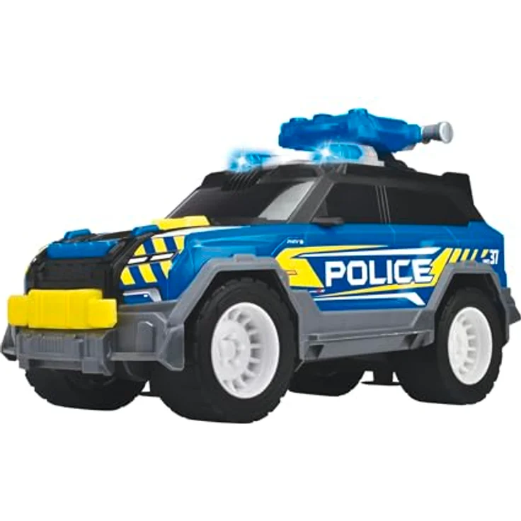 Dickie Toys Police SUV, Spielzeug-Polizei mit Licht und Sound, 30 cm, inkl. Zubehör und Schussfunktion – Bild 4
